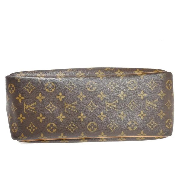 LOUIS VUITTON LV Logo Deauville Hand Bag Monogram Leather Brown - Picture 5 of 16